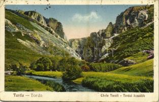 1934 Tordai-hasadék, Cheile Turzii, Torda, Turda; Tordai hasadék. Kiadja Füssy J. No. 20. / Cheia Turzii / gorge (kis szakadás / small tear)