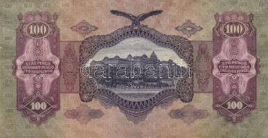 1930-1941. 100P zöld nyilaskeresztes fny-sal + 20P, 50P, 100P zöld "Kerületi Pártvezető Kőszeg&...