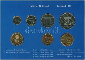 Hollandia 1994. 5c-5G (6xklf) + "Friesland" emlékérem forgalmi sor karton dísztokban T:1 H...