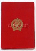 ~1950. "A Szakma Kiváló Műszaki Dolgozója - Könnyűipar" zománcozott jelvény és miniatűr Rá...