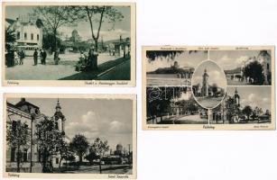Párkány, Stúrovó; - 3 db régi képeslap / 3 pre-1945 postcards