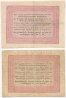 1848. 5Ft "Kossuth bankó" vörösesbarna + 1848. 5Ft "Kossuth bankó" barna nyomat ...