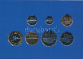 Hollandia 1997. 5c-5G (6xklf) + "Gelderland" emlékérem forgalmi sor karton dísztokban T:1 ...