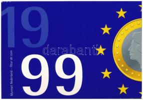 Hollandia 1999. 5c-5G (6xklf) az utolsó forgalmi sor az Euro bevezetése előtt, karton dísztokban T:1 Netherlands 1999. 5 Cents - 5 Gulden (6xdiff) the last coin set before the Euro, in cardboard case C:UNC