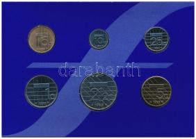 Hollandia 1999. 5c-5G (6xklf) az utolsó forgalmi sor az Euro bevezetése előtt, karton dísztokban T:1...