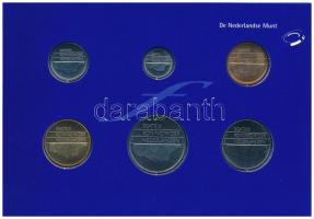 Hollandia 2000. 5c-5G (6xklf) forgalmi sor karton dísztokban T:1 Netherlands 2000. 5 Cents - 5 Gulde...