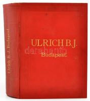 1914 Bp., Ulrich B. J. mindennemű csövek, légszesz-, víz és gőzvezetéki fölszerelések, szerszámok és műszaki cikkek raktára árjegyzéke, 1360 p