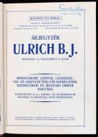 1914 Bp., Ulrich B. J. mindennemű csövek, légszesz-, víz és gőzvezetéki fölszerelések, szerszámok és...