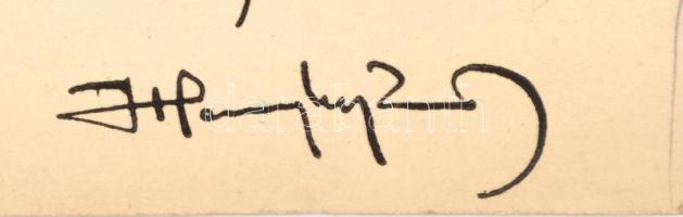 cca 1940 Haranghy Jenő (1894-1951): Akt. Ofszet nyomat, 27×16 cm