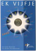 Hollandia 2000. 5G Labdarúgó EB karton dísztokban T:BU Netherlands 2000. 5 Gulden European Football Championship coin in cardboard case C:UNC