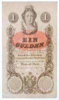 1858. 1G vízjeles papíron T:III  Austrian Empire 1858. 1 Gulden on watermarked paper C:F  Adamo G87