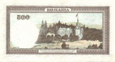 Románia 1941. 500L T:I- pici saroktörés