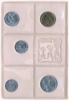 San Marino 1975. 1L-20L (5xklf) forgalmi sor, sérült eredeti tokban, ismeretterjesztő leírással T:1 ...