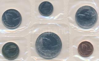 Kanada 1982. 1c-1$ (6xklf) forgalmi sor eredeti, lezárt fóliatokban T:1
Canada 1982. 1 Cent - 1 Dol...