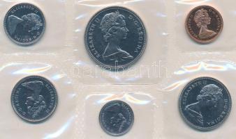 Kanada 1971. 1c-1$ (6xklf) forgalmi sor eredeti, lezárt fóliatokban T:1
Canada 1971. 1 Cent - 1 Dol...