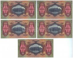 1930. 100P (5x) sorszámkövetők T:I,I-
Adamo P17