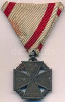 1916. Károly-csapatkereszt cink kitüntetés nem saját mellszalagon T:2  Hungary 1916. Charles Troop Cross Zn decoration on not original ribbon C:XF  NMK 295.