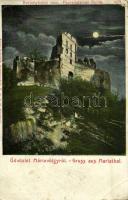 1916 Pozsonyborostyánkő, Ballenstein, Stupavsky Podzámok, Borinka; Borostyánkő vára. Franz Schemm kiadása / Pajstúnsky hrad / Paulensteiner Ruine / castle ruins (Rb)