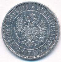 Finnország 1874S 1M Ag "II. Miklós" T:2 
Finland 1874S 1 Markka Ag "Nicholas II"...