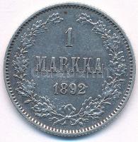 Finnország 1892L 1M Ag "II. Miklós" T:2 
Finland 1892L 1 Markka Ag "Nicholas II"...
