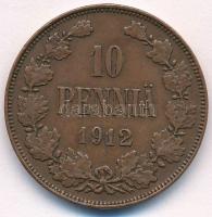 Finnország 1912. 10p Br "II. Miklós" T:2 ph.
Finland 1912. 10 Pennia  Br "Nicholas I...