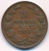 Finnország 1915. 10p Br "II. Miklós" T:2 ph.
Finland 1915. 10 Pennia  Br "Nicholas I...