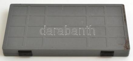 Desk körzőszett, hiányos, eredeti dobozában, 13×25×2 cm