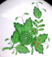 Herendi Apponyi mintás porcelán bonbonnier. Kézzel festett, jelzett, hibátlan. d: 13 cm