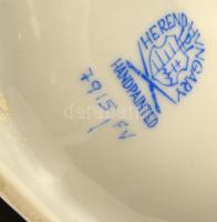 Herendi Apponyi mintás porcelán gyertyatartó. Kifúrva lámpának. Kézzel festett, jelzett, hibátlan. m...