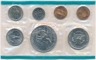 Amerikai Egyesült Államok 1973. 1c-1$ (7db, 6xklf) forgalmi sor lezárt fóliatokban T:1 USA 1973. 1 C...