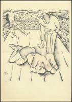 Molnár C. Pál (1894-1981): KO, kis szériás ofszet, papír, 29,5×21 cm