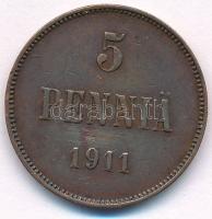 Finnország 1911. 5p Cu "II. Miklós" T:2 ph.
Finland 1911. 5 Pennia Cu "Nicholas II&q...