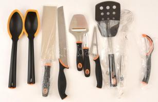 Fiskars kés és konyhai eszköz készlet, újszerű állapotban 10 db