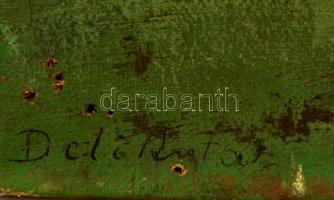 Deli Antal (1886-1960): Öreg birsek. Olaj, vászon (hibás lyukacsos), jelzett, 52×63 cm