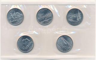 Amerikai Egyesült Államok 2005P 1/4$ "50 állam - Kansas, Minnesota, Nyugat-Virginia, California...