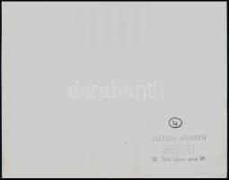 Németh József (1911-2006): Városi séta, pecséttel jelzett fotóművészeti alkotás, 30,5×16,5 cm