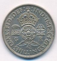 Nagy-Britannia 1943. 2Sh Ag "VI. György" T:2
Great Britain 1943. 2 Shilling Ag "Geor...