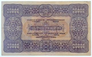 1923. 25.000K "Orell Füssli Zürich" piros sorszám "D39 002008" T:III   Hungary 1...