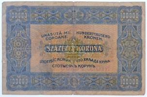 1923. 100.000K "F267 024836" sorszámmal, "Orell Füssli Zürich", rajta "8 PE...