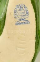 Herendi virág. Kézzel festett, jelzett, hibátlan 8x5 cm