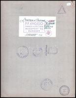 Angelo (1894-1974): Orient pecséttel jelzett, feliratozott fotóművészeti alkotás, sarkain törésnyomo...