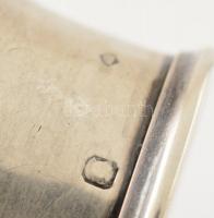 Ezüst (Ag.) sétabot fej, jelzett, 4,5×5 cm, nettó: 30 g