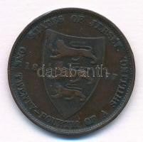 Jersey 1877H 1/24Sh Br "Viktória" T:2,2- ph.
Jersey 1877H 1/24 Shilling Br "Victoria...