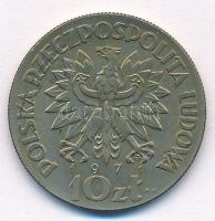 Lengyelország 1971. 10Zl Cu-Ni "FAO - Csecsemő" próbaveret "PRÓBA" jelzéssel T:1...