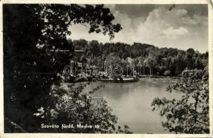 Szováta-fürdő, Baile Sovata; Medve-tó / lake (worn corners)