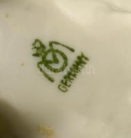 Metzler & Ortloff kutya, kézzel festett, jelzett, hibátlan, m: 8 cm