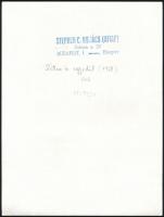 1958 C. Kovács István: Ketten és egyedül, pecséttel jelzett, feliratozott fotó, 18×24 cm