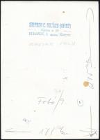 1958 C. Kovács István: Magyar falu, pecséttel jelzett, feliratozott fotó, 23×16,5 cm