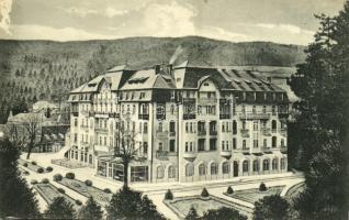 1918 Trencsénteplic, Trencianske Teplice; Teplicz nagy szálloda / Grand Hotel Teplicz / spa, hotel (felületi sérülés / surface damage)