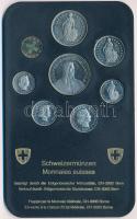 Svájc 1980. 1r-5Fr (8xklf) forgalmi szett műanyag tokban T:1
Switzerland 1980. 1 Rappen - 5 Francs ...